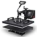Superland Power Heat Press 5 in 1 Industrial-Quality 12-by-15-Inch Multifunctional Sublimation T-Shirt Hat Mug Heat Press Machine (5 in 1: 12
