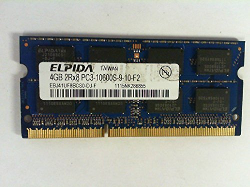 ELPIDA EBJ41UF8BCS0-DJ-F 4GB NOTEBOOK SODIMM DDR3 PC10600(1333) UNBUF 1.5v 2RX8 204P 512MX64 256mX8