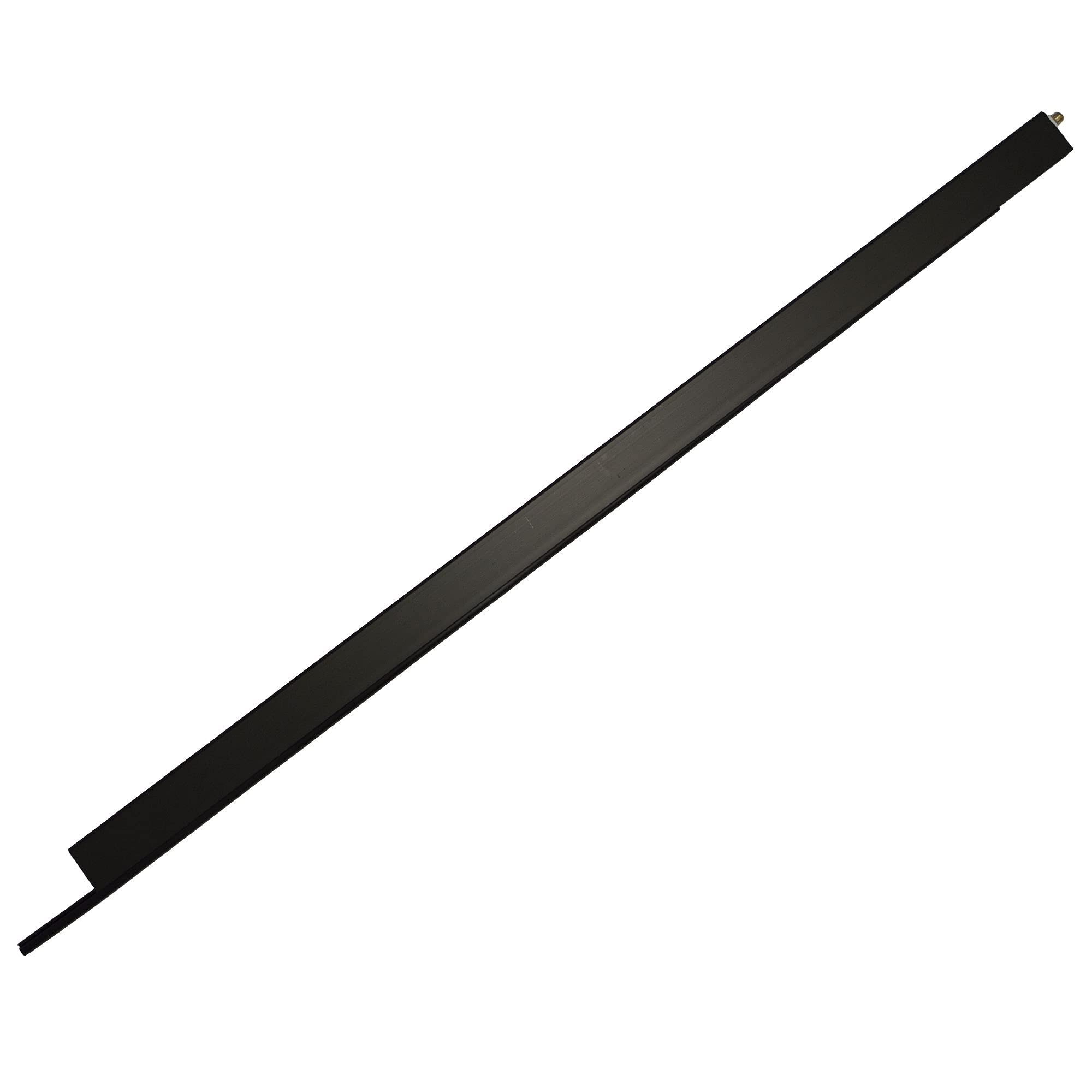 Amig 10425 Door Floor Seal with Soft-Close Mechanism, Model 3, 1 m, with Brass Release Block, Black, Screw-On Door Seal, Rubber Seal
