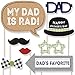 Big Dot of Happiness My Dad is Rad - Father's Day Photo Booth Props Kit - 20 Count