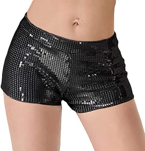 black and gold sequin shorts