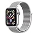 AdMaster Compatible for Apple Watch Band 42mm 44mm, Soft Nylon Sport Loop Replacement Wristband Compatible iWatch Apple Watch Series 4/3/2/1 Seashell