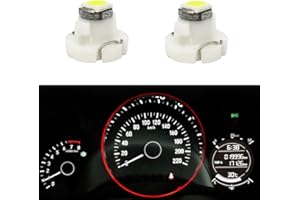 WLJH 10x White T4.2 Neo Wedge 3030 Chipest 10mm Base Led Car Instrument Cluster Bulb Dashboard Gauge HVAC AC Heater Climate Controls Lamps Switch Indication Interior Light Replacement