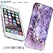 VIVIBIN iPhone 6 Case,iPhone 6s Case,Cute Purple and Gold Marble for Women Girls Clear Bumper Best Protective Soft Silicone Rubber Matte TPU Cover Slim Fit Best Phone Case for iPhone 6/iPhone 6s