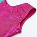 DAXIANG One-piece Leotard Mermaid Rainbow Colourful Gymnastics Biketard Shortall for Little Girls,Rose,120(5-6Y)