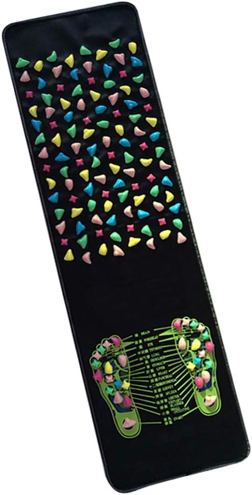 Sortim Reflexology Walk Stone Foot Massage Mat for Acupressure Relaxes The Nerve Ache Ease Tiredness of The Muscle