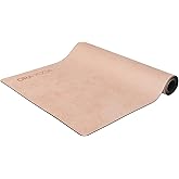 ORA YOGA Non-Toxic Premium Suede Large Workout Mat - 3mm Thick With Strap - Eco-Friendly Exercise Mat for Women & Men - Non-Slip for Pilates, Gym, Home Workout
