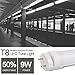 B2tocled-2FT T8 LED Tube Light 9W 3000K, 20W Equivalent (Warm White) Dual-End Powered, G13 Fluorescent Light Bulbs Replacement,4-Pack