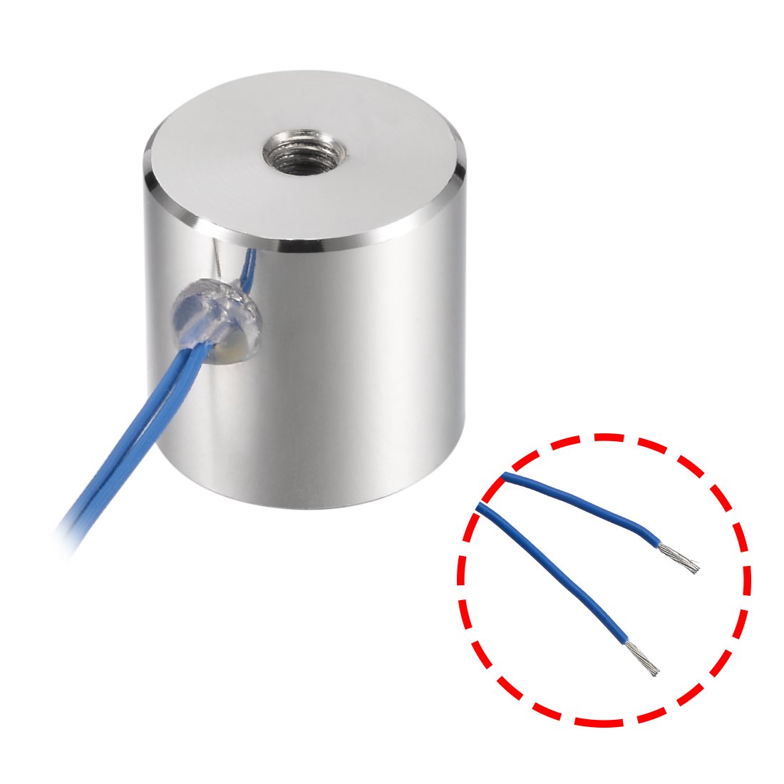 uxcell 80x38mm DC12V 1000N Electric Sucking Disc Solenoid Lift Holding Electromagnet