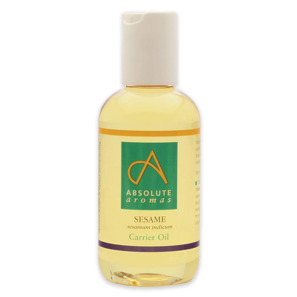 Absolute Aromas Sesame Oil (Sesamum Indicum) 150ml - Pure, Natural, Vegan and Cruelty Free – Moisturising Carrier Oil for Body and Facial Massage