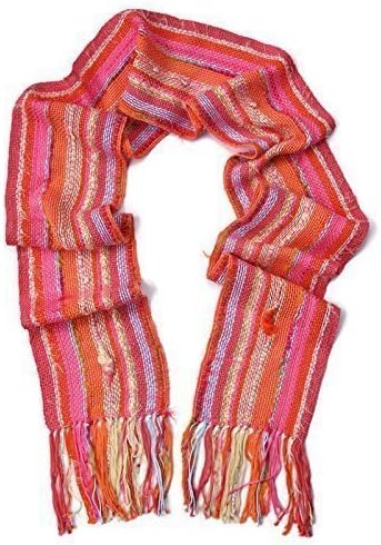 Pink Orange Bohemian Scarf