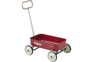 KIDPOP PULA-Wild 2-in-1 Kids' Pull-Along Wagon Toddlers Push Walker for 2.5-8 Adjustable Handlebar, Birthday Gifts Max Weight 33 lbs (Red)