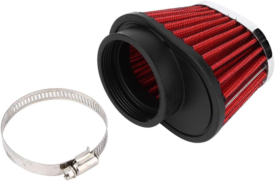 Motorcycle Air Filter, Mushroom Head Engine Air Cleaner Intake Filter Accessory Round Tapered Universal (55MM)