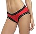 MEETYOO Women Sexy Crotchless Lace Backless Open Panty Sleep Night Lingerie Underwear Sex Costume Bow Tie - 2 Pack (L, Black&red-2pack)