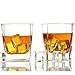 Taylor'd Milestones 10 oz Scotch Glasses, Whiskey Glass Set Includes 2 Diamond Etched Old Fashioned Tumblers