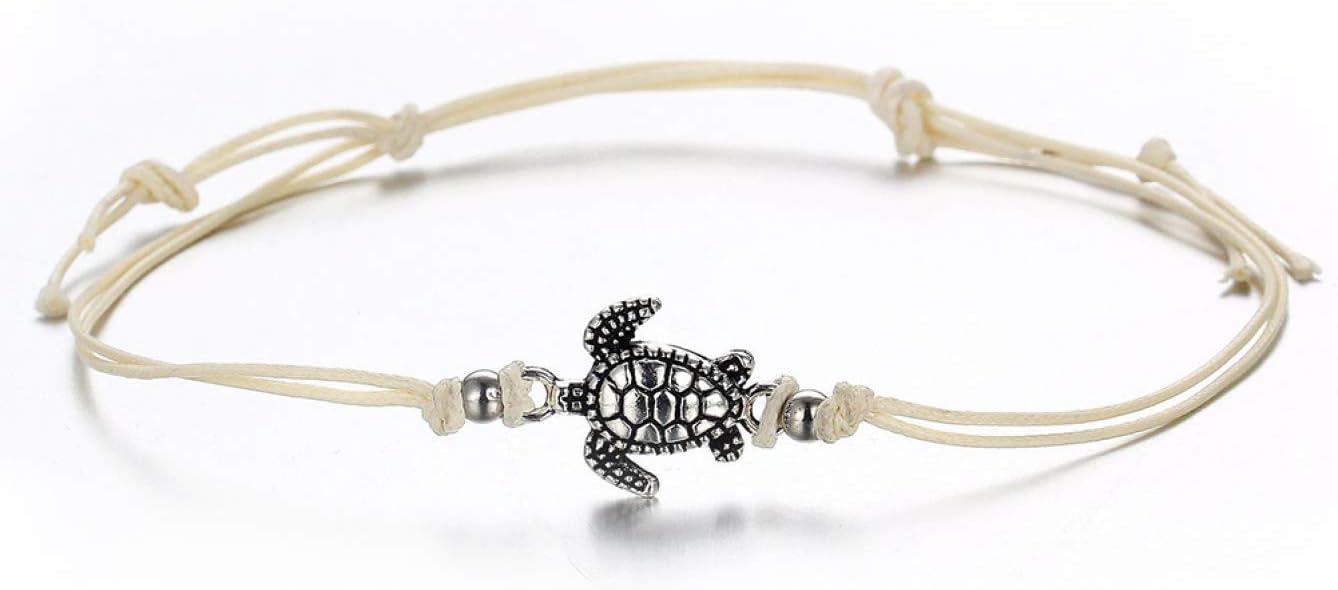 Angshi World-Wide Summer Chain Women Anklets Bohemian Multiple Layers Turtle Beads Bracelet On The Leg Beach Jewelry