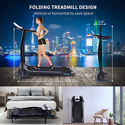 ANCHEER Treadmill for Small Treadmills with LCD Monitor