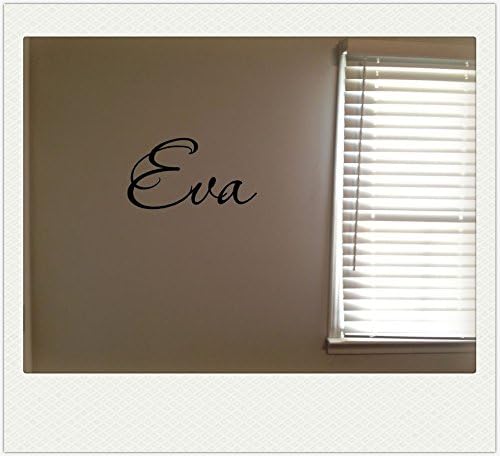 Eva Girls Room Name Nursery Baby Kids Pretty Vinyl Wall Quote Sticker
