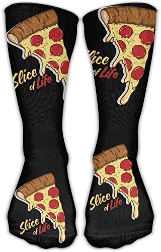 Slice Pizza Sport Novelty High Athletic Sock Outdoor Gift