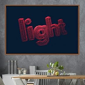signwin Framed Canvas Wall Art Word Panels 3D...