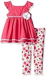 Youngland Toddler Girls' Mini Dress and Printed Knit Legging