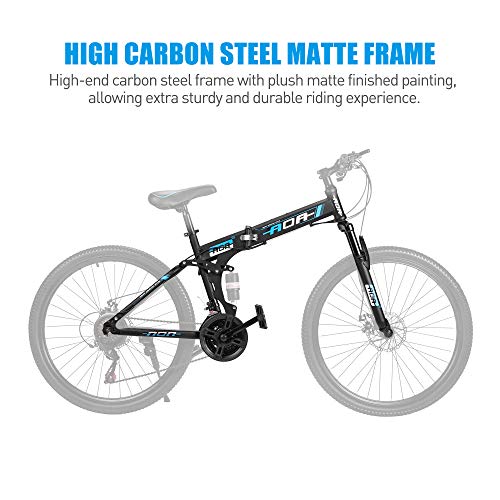 AOA Folding Mountain Bike for Adults 26 inch Full Suspension