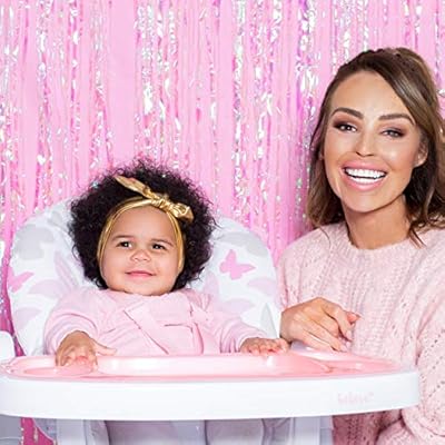 katie piper pink butterflies premium highchair