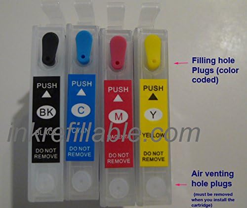 T252 refillable non-oem one set of empty T252XL-BCS compatible ink cartridges for Epson WorkForce WF-3630 WF-3640 WF-7110 WF-7610 WF-7620 WP-7110