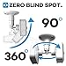 3Pack Blink XT Wall Mount,360 Degree Protective Adjustable Indoor Outdoor Mount for Blink XT Home Security (White)