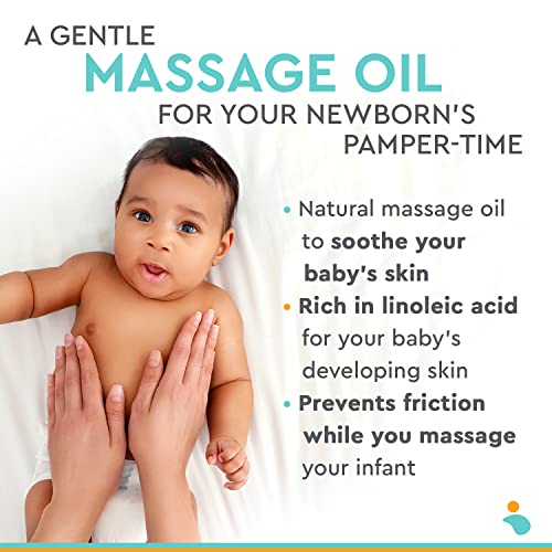 NOLEO Gentle Baby Oil Calming Baby Oil for Newborn w/ Grapeseed