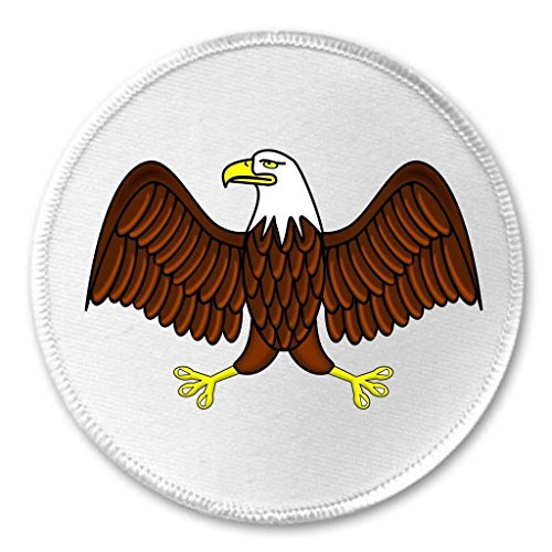 Eagle with Wings Spread 3" Sew On Patch Courage Strength Immortality Symbol B