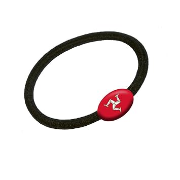 Flag Of Isle Of Man Hair Band Tie Elastic Ponytail Holder Amazon