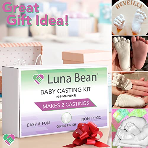 Luna Bean Baby Keepsake Hand Casting Kit Plaster Hand Molding Casting
