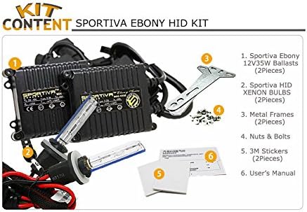 Sportiva Motors 880 8000K HID Xenon Conversion Kit Headlight + Ballast for 880