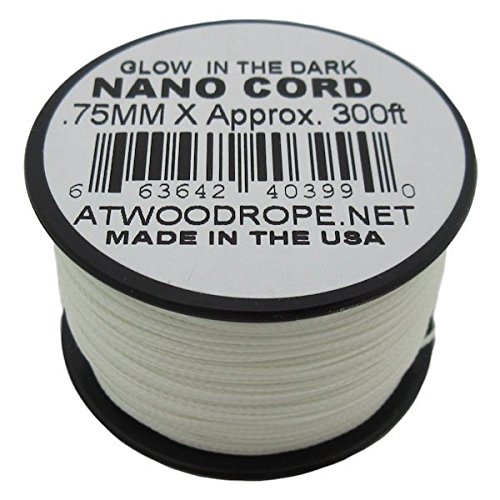 Glow-in-the-Dark NC300 .75mm x 300' Nano Cord Paracord Made in the USA