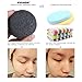 PIXNOR Konjac Sponge All Natural Facial Body Sponges with Activated Bamboo Charcoal - 3 Pack