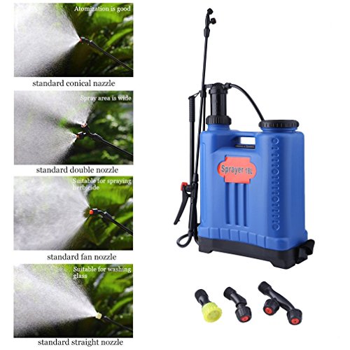 Coldcedar Backpack Sprayer for Killing Weeds in Lawns and Gardens 18L 4.75 Gallon Manual Knapsack Pesticide Fertilizer Sprayer for Professionals Applying Herbicides