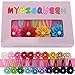 Boutique Baby Hair Flowers Snap Clips Wrapped Fabric Ribbon Berrettes Hair Pins for Toddler Girls Teens