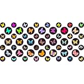 StickerTalk, Butterfly Camera Dots Webcam Covers | 1 sheet of 53 stickers, 32 0.25 in. dia., 21 0.375 in. dia.