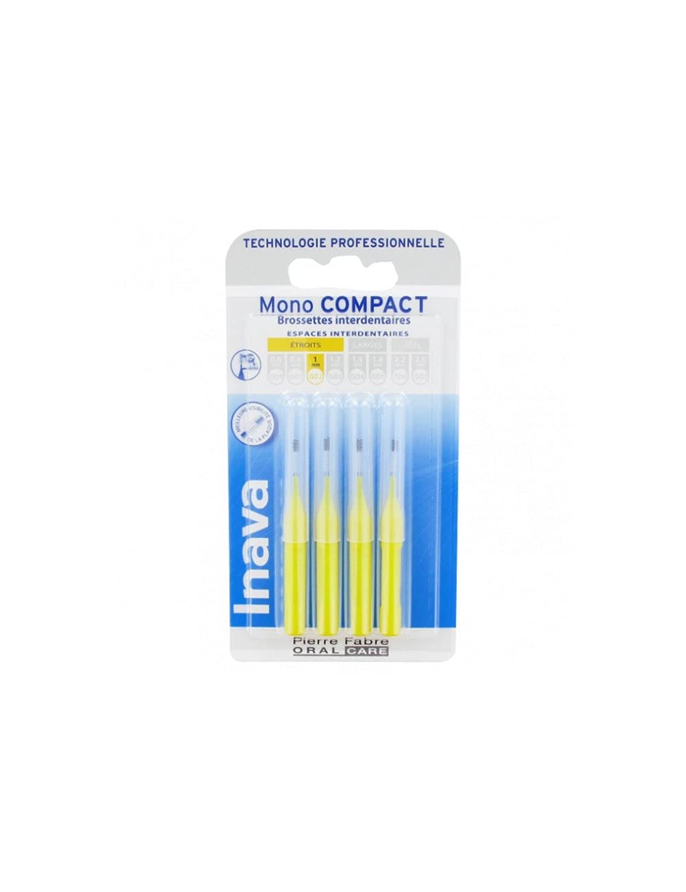 Inava Compact Yellow Pack of 2 Interdental Brushes