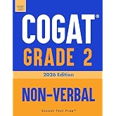 COGAT Grade 2 Non-Verbal: Three Practice Tests - Level 8