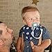 Baby Bandana Drool Bibs + Gift for Boys and Girls – Set of 8 Blue Unisex Bandana Bib, Hypoallergenic & Organic Cotton Baby Bandana Bib by Bubble Pleasure