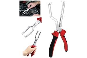 PUSKIU Electrical Disconnect Pliers, 2024 Upgrade Electrical Connector Disconnect Pliers Automotive Electrical Connector Disconnect Pliers Long Spark Plug Removal Pliers Universal Pipe Clip Repair Tool