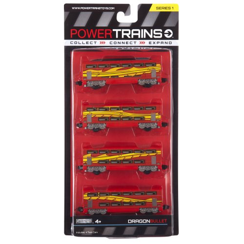 Power City Trains Bullet Dragon 4 pack