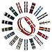 CIVO Watch Bands Premium Ballistic Nylon Watch Strap Stainless Steel Buckle (Crimson/Khaki, 22mm)