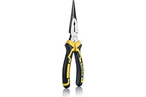 AINUOSEN 8 inch Needle Nose Pliers with Side Cutter|Forged From Chrome Vanadium Steel