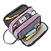 Yeiotsy Toiletry Bag, Color Clash Durable Travel Toiletry Organizer Bag (Purple)