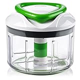 ZYLISS Easy Pull Food Chopper and Manual Food Processor - Vegetable Slicer and Dicer - Hand Held