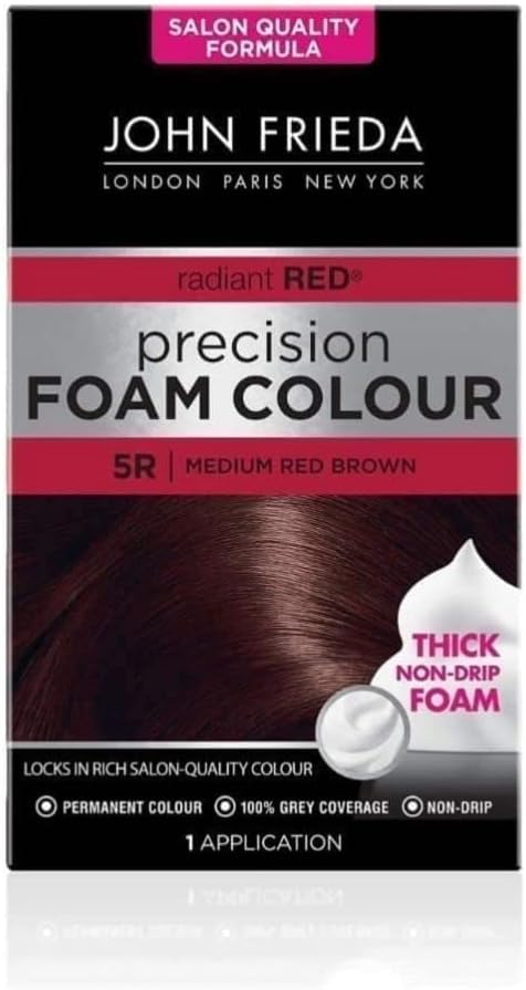John Frieda Precision Foam Colour 5R Medium Red Brown Permanent
