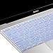 GMYLE Silicone Keyboard Cover for Macbook 12 inch (A1534) and New Macbook Pro 13 inch 2016 (A1708, without TouchBar) - Serenity Blue (US Layout)